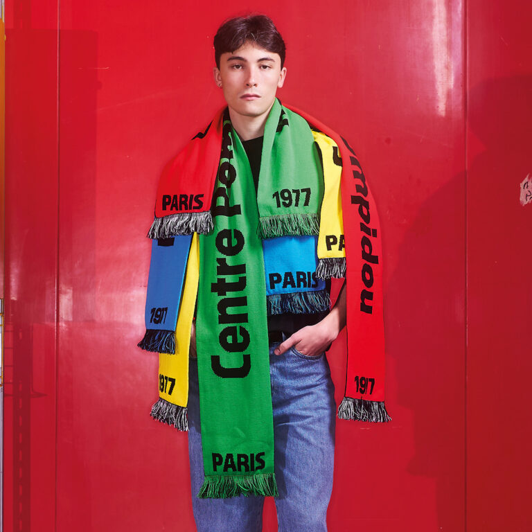 How Centre Pompidou Turned Its Architectural Identity into Custom Supporter Scarves