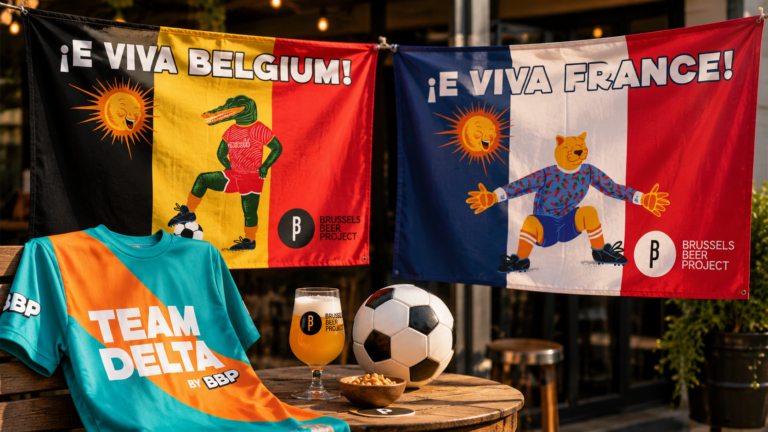 Custom World Cup Flags for Brussels Beer Project’s Activation