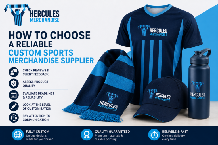 How to choose a reliable custom sports merchandise supplier