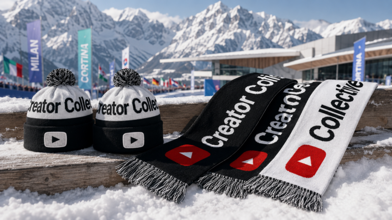 Custom Football Scarves and Beanies for We Are Innovision’s Creator Projects